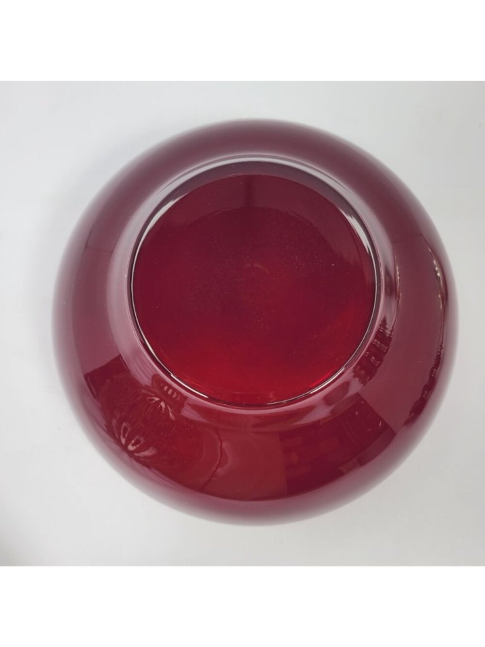 Vintage Silver Plated Godinger Ruby Red Glass Console Bowl with Utensils Set - Picture 9 of 12